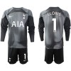 Maglia da Calcio Portiere a Maniche Lunghe Tottenham Hotspur LLORIS 1 2022-23 Nera per Bambino